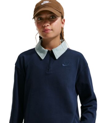 Girls' 7-16 Sportswear Collection Long-Sleeve Polo Top