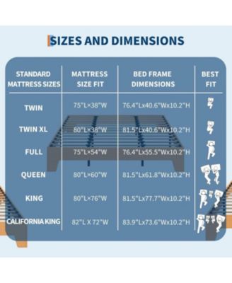 Wood Bed Frame,Platform Nature Bed with Strong Wooden Slats,No Box Spring Needed,Minimalist Bedroom Furniture,Easy Assembly