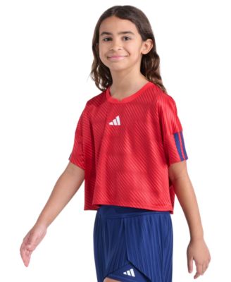 Girls' 8-16 Short-Sleeve Printed World Cup Soccer Top