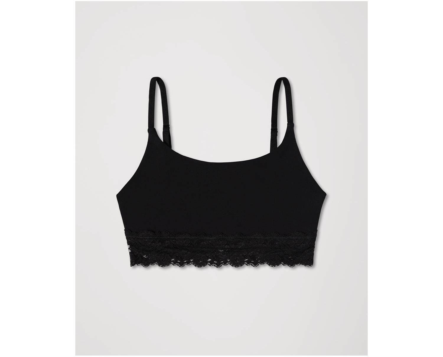 Women's Lace Modern Scoop Bralette Made With Organic Cotton