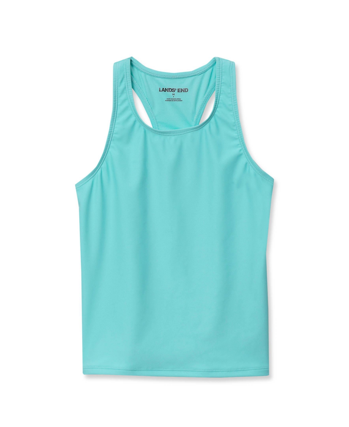 Lands' End Girls Slim Chlorine Resistant Racer Back Tankini Swim Top