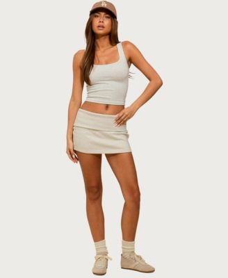 Women's Nayel Fleece Foldover Mini Skirt