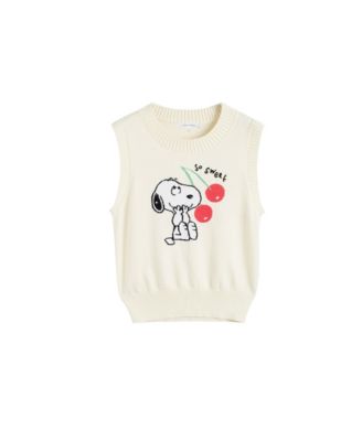 Women's Cotton Snoopy Cherry Tank
