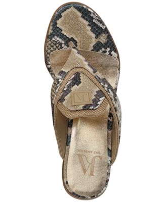 x June Ambrose Women's Ravyn Slip-On Thong Sandals