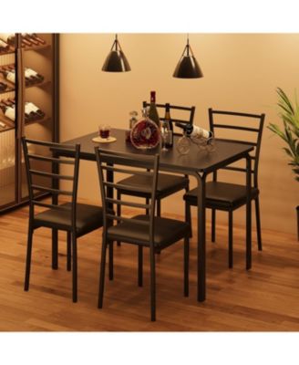 Dining Table for 2 Small Table and Chairs Set of 2 Dinette Set for 2 Square Dinner Table Set 3 Piece Kitchen and Dining Room Sets.