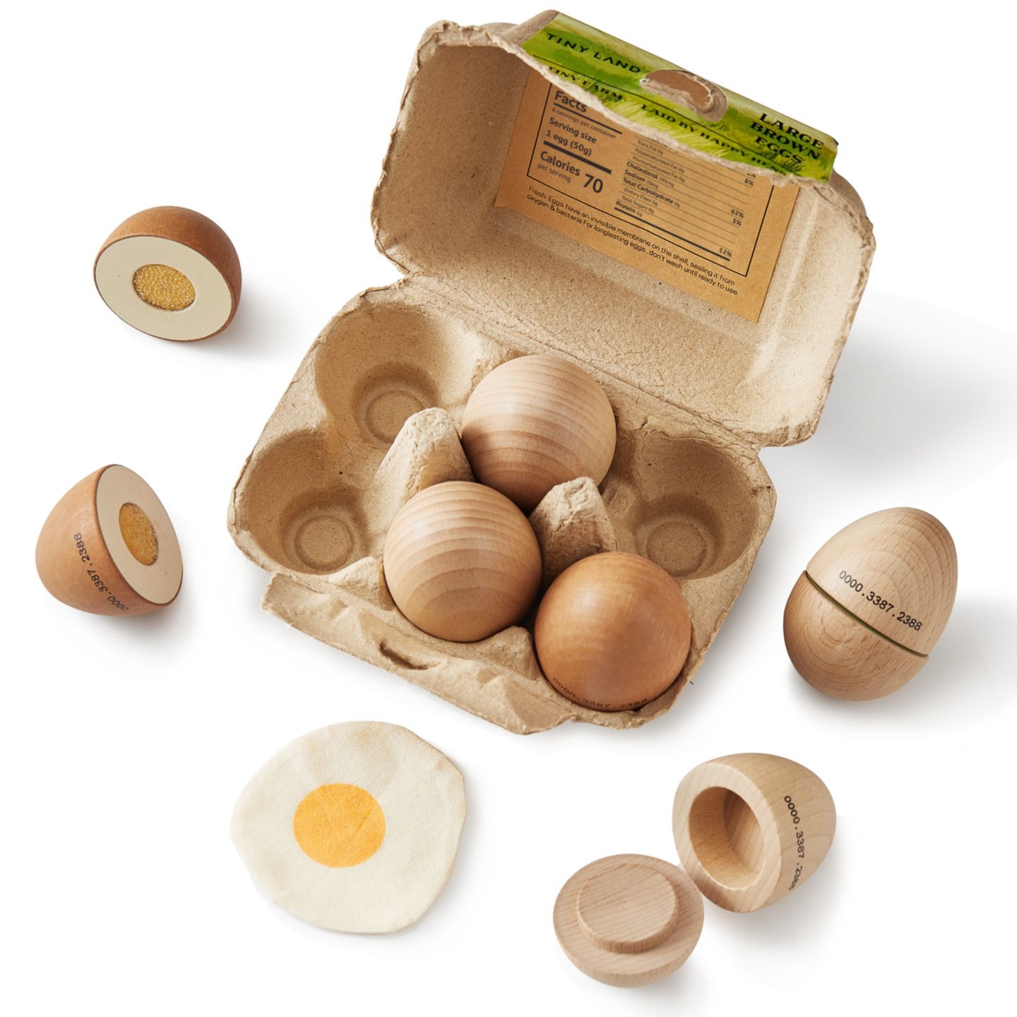 Детский игровой набор Tiny Land Egg Combo Cut-Apart 6-Piece Playset, Ages 2+ — фото 1