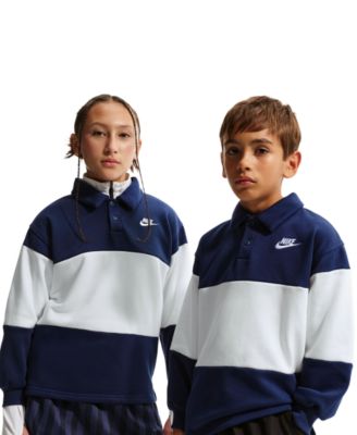Boys' 4-20 Sportswear Club Rugby Striped Sweatshirt