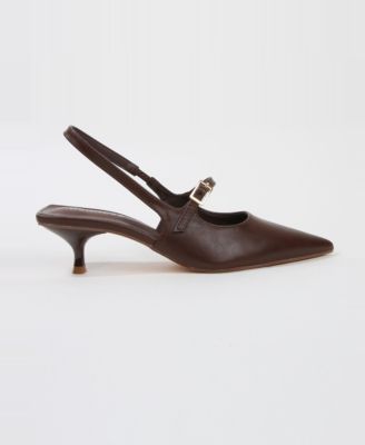 Womens Corrie Kitten Heel MJ Slingbacks