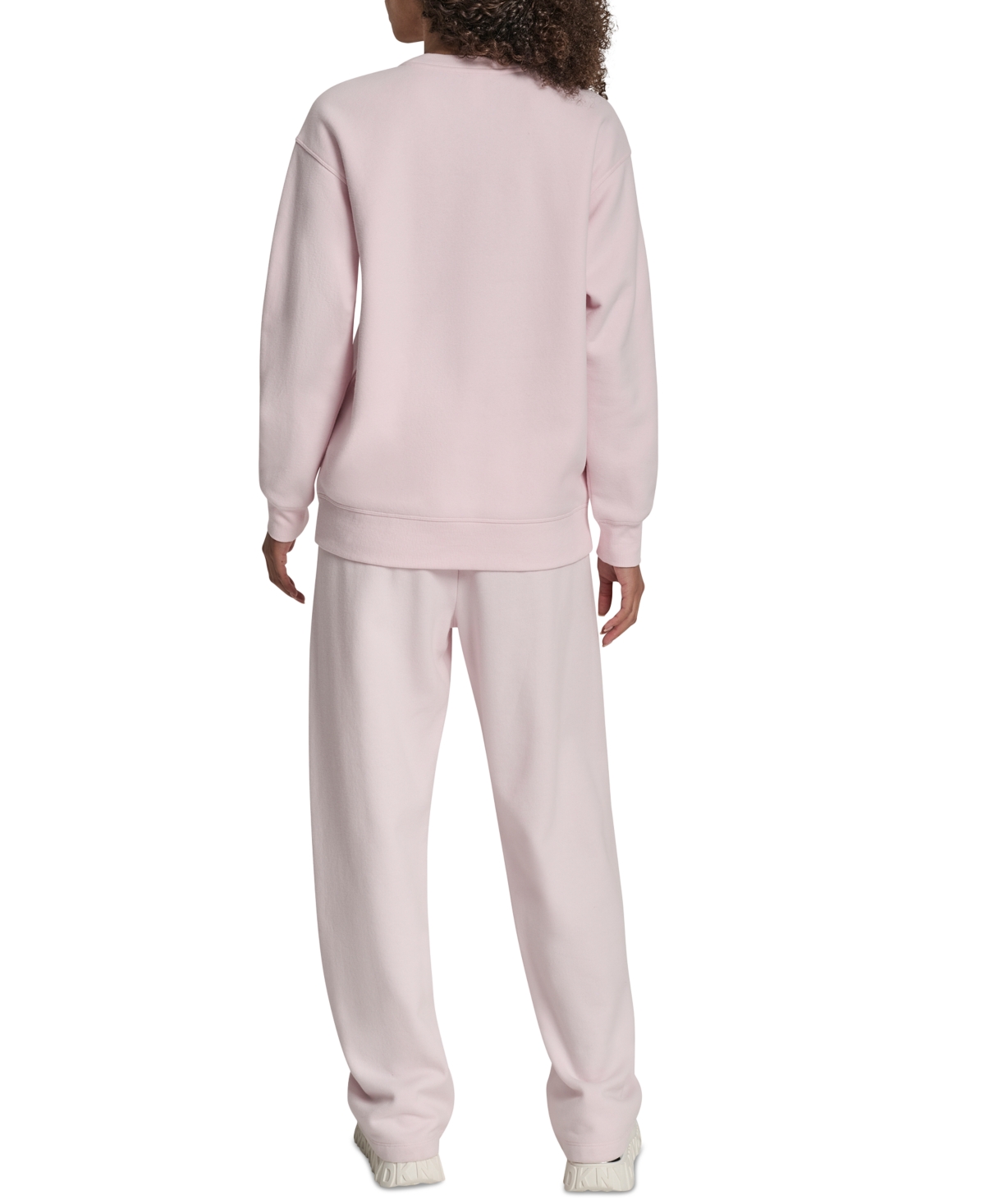 Dkny Women's Nolita Logo Detail Crew Neck Sweatshirt