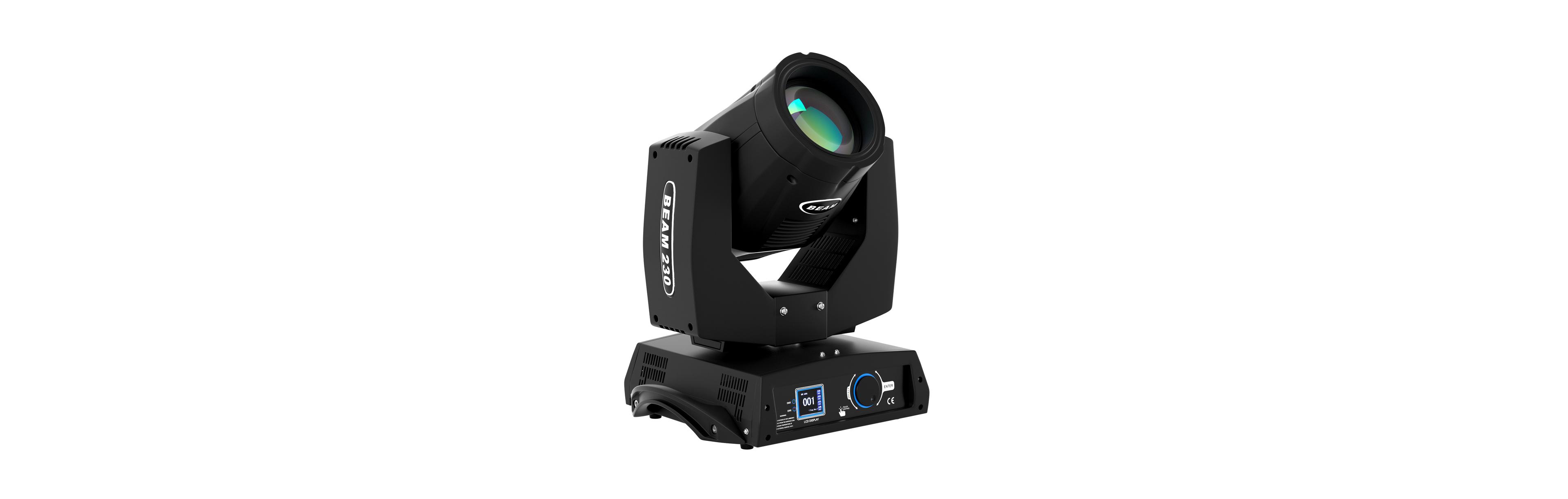 Artudatech 230W Sharp Beam Moving Stage Light with 8 Prisms & 17 Patterns, Auto/Sound/Dmx Modes