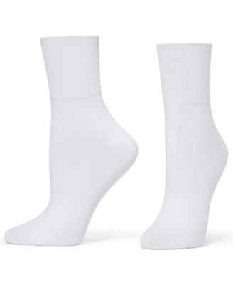Women's 3-Pack Bobby Ribbed-Cuff Crew Socks U23317