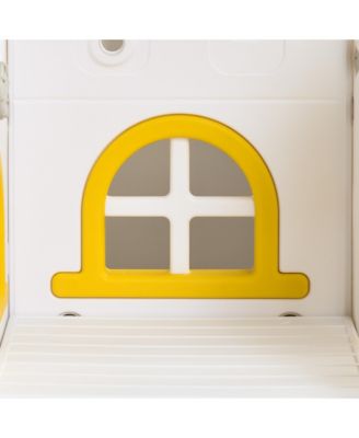 8 in 1 Toddler Slide and Swing Set with 2 Slides for Ages 1-3,