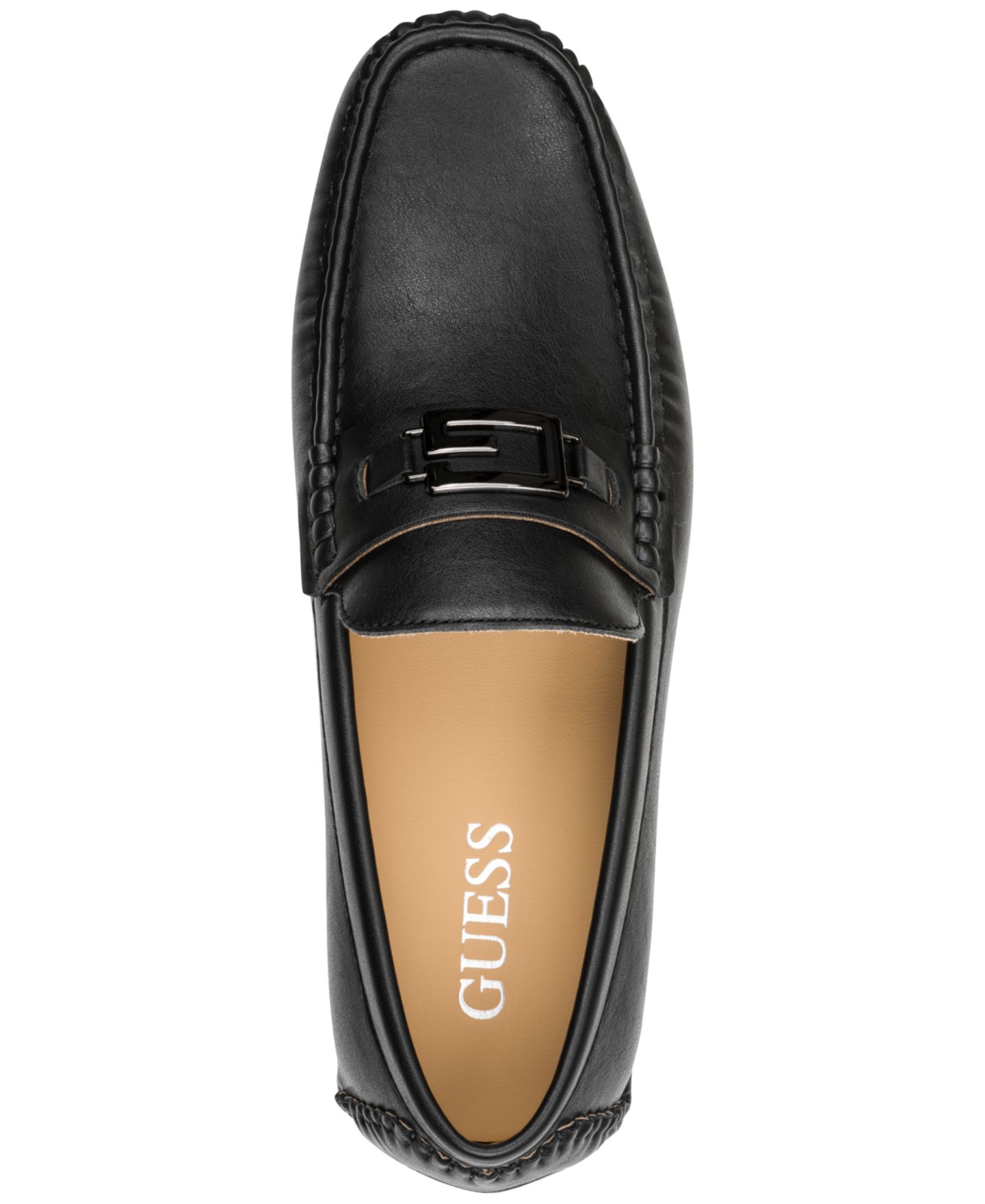 Мужские туфли GUESS Alope Slip-On Driving, цвет: Чёрный — фото 4