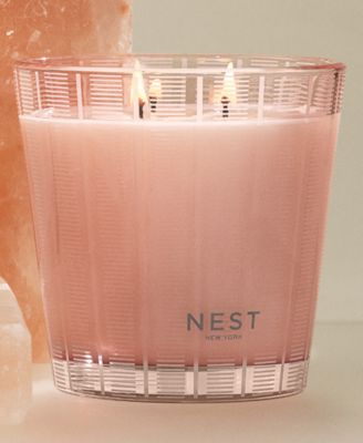 Rosewater and Geranium 3-Wick Candle, 21.1 oz.