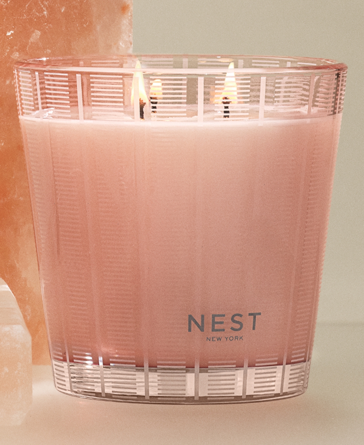 Nest New York Rosewater and Geranium 3-Wick Candle, 21.1 oz.