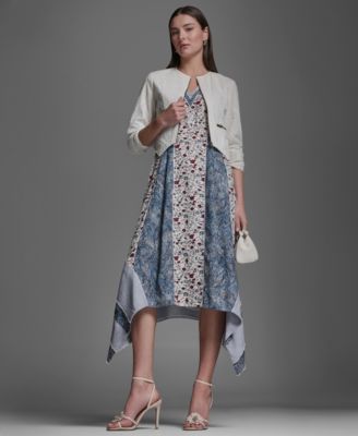 Women's V-Neck Sleeveless Midi Dress