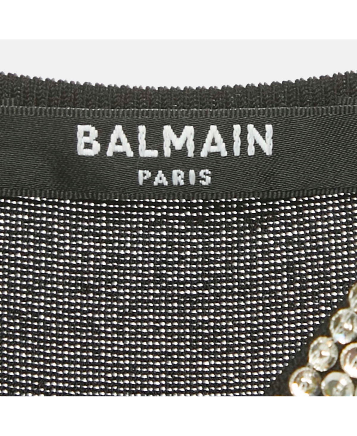 Pre-Owned Balmain Women's Embellished Rib Knit Maxi Dress