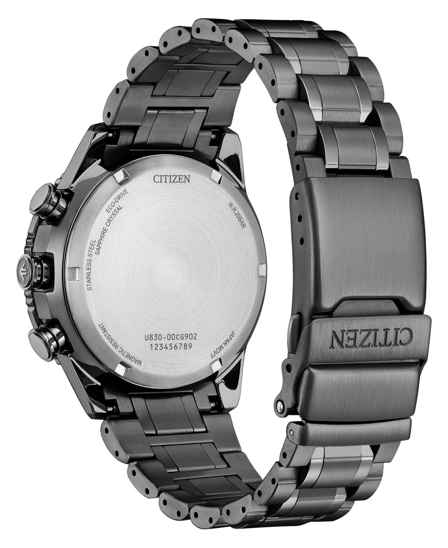 Мужские часы Citizen Promaster Skyhawk U830 Analog-Digital Gray Stainless Steel Bracelet Watch 43mm — фото 7