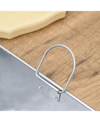 5 Piece Outdoor Dining Set, Ice Bucket Table, Rocking Chairs,