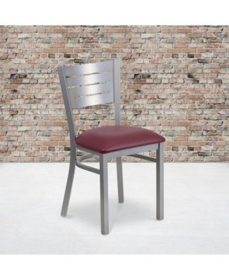 Slat Metal Restaurant Dining Chair