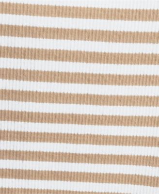 Women's Short Sleeve Crew Neck Micro Rib Mini Tee