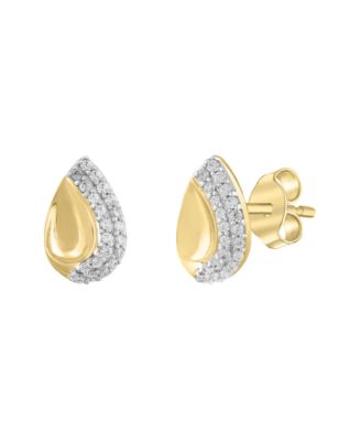 Diamond Earrings (1/10 ct. t.w.) in 10k Yellow Gold 