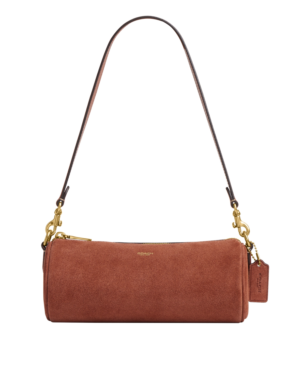 Coach Suede Small Barrel Bag
