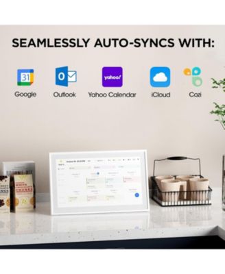 15.6 Inch Smart Digital Calendar and Photo Frame HD Touch Screen Family Organizer with Meal Planner Duty Chart To Do List and Weather