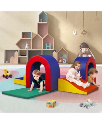 10-Piece Climb and Crawl Activity Play Set, Soft Foam Block for Climbing, Crawling and Sliding