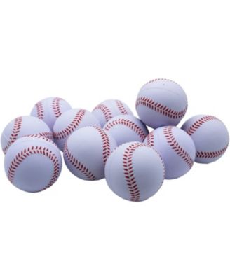  20 Pack Soft PU Foam Baseballs, Standard Size Practice Balls with Carry Bag