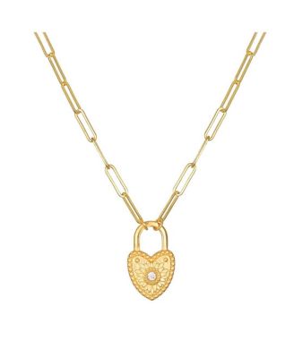 Love Everlasting Padlock Heart Necklace