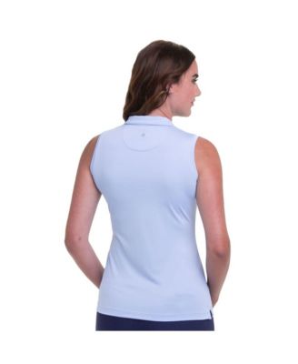 Women's Convertible Mock Zip Golf Polo