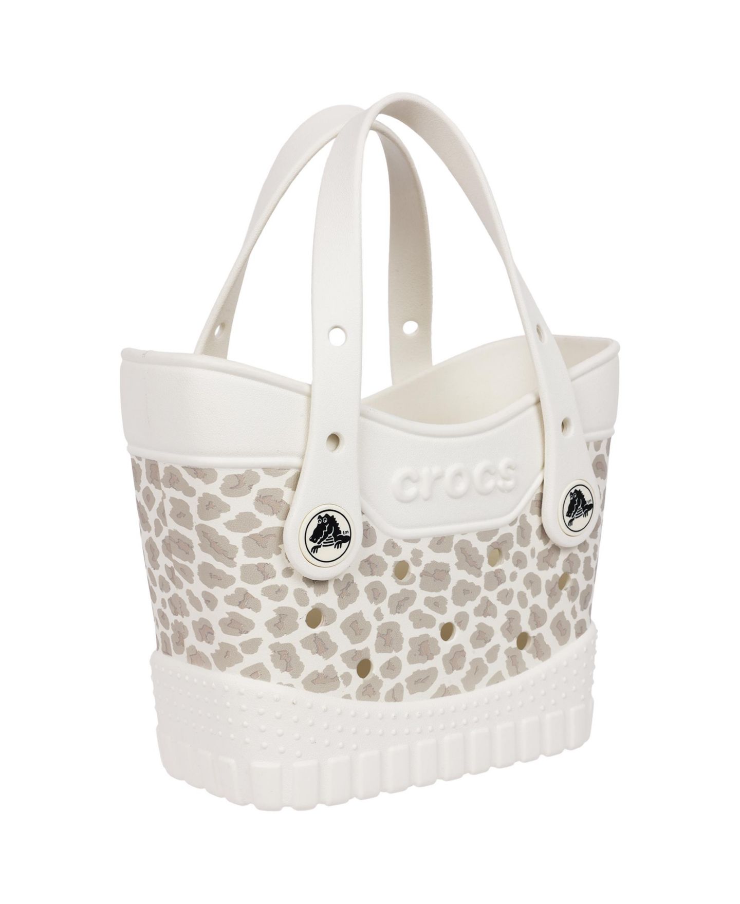 Женская сумка Crocs Micro Classic Cheetah Tote, цвет: Слоновая кость — фото 2
