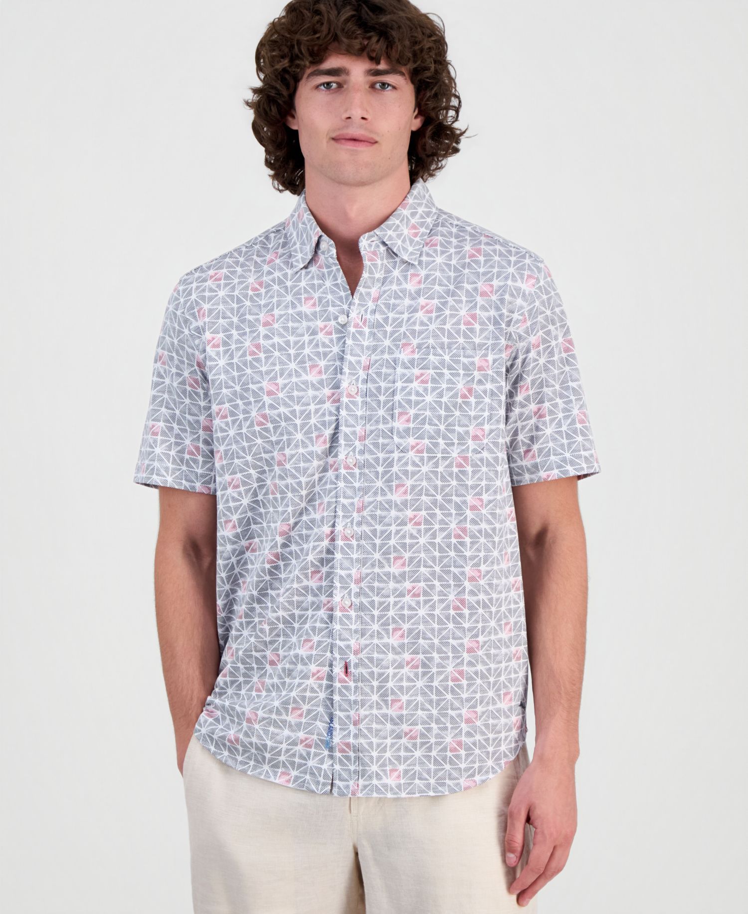 Men's San Lucio Sol Geo Short-Sleeve Shirt