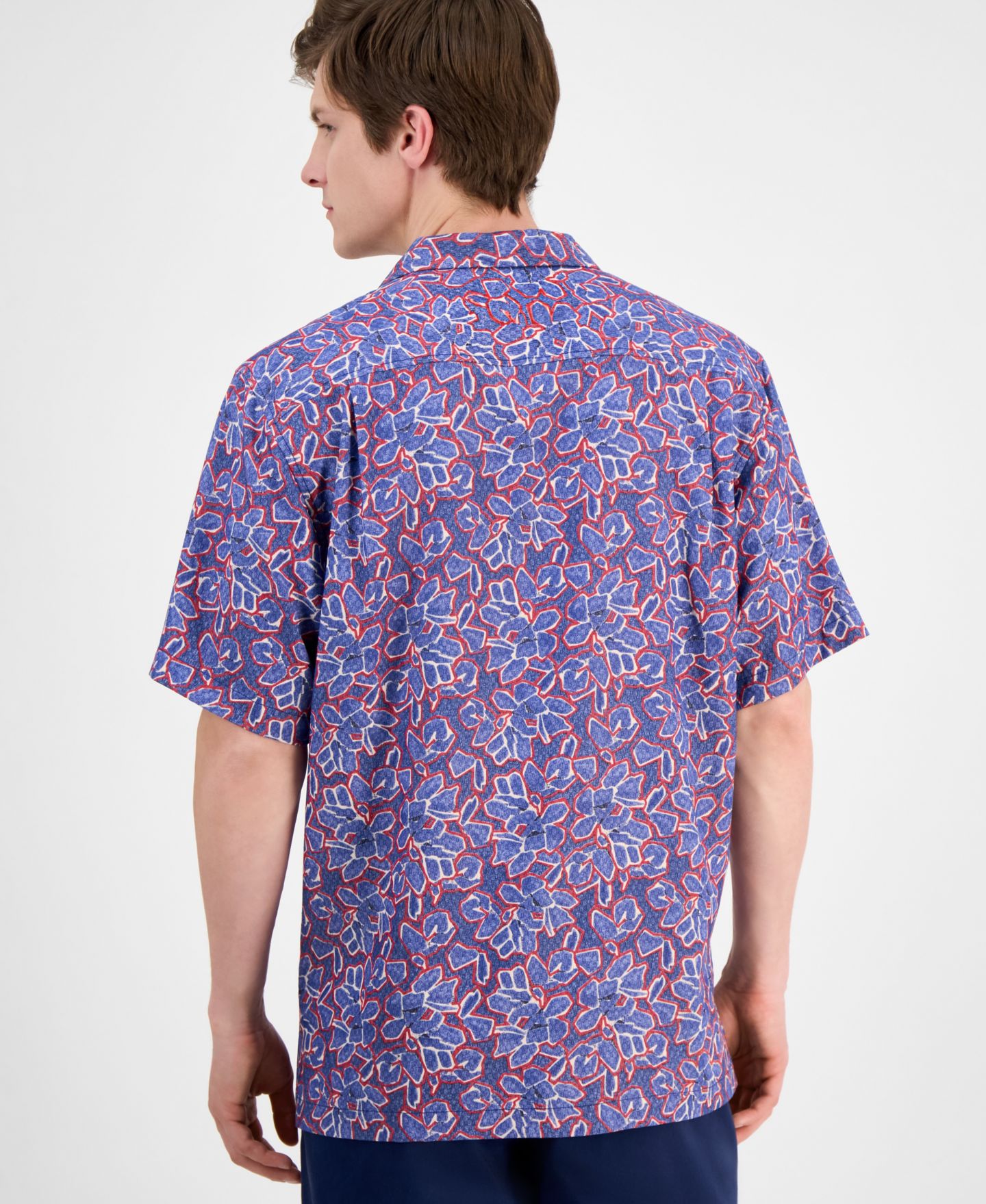 Мужская рубашка Tommy Bahama Coastal Ease Geo Rio Printed, цвет: Синий — фото 2