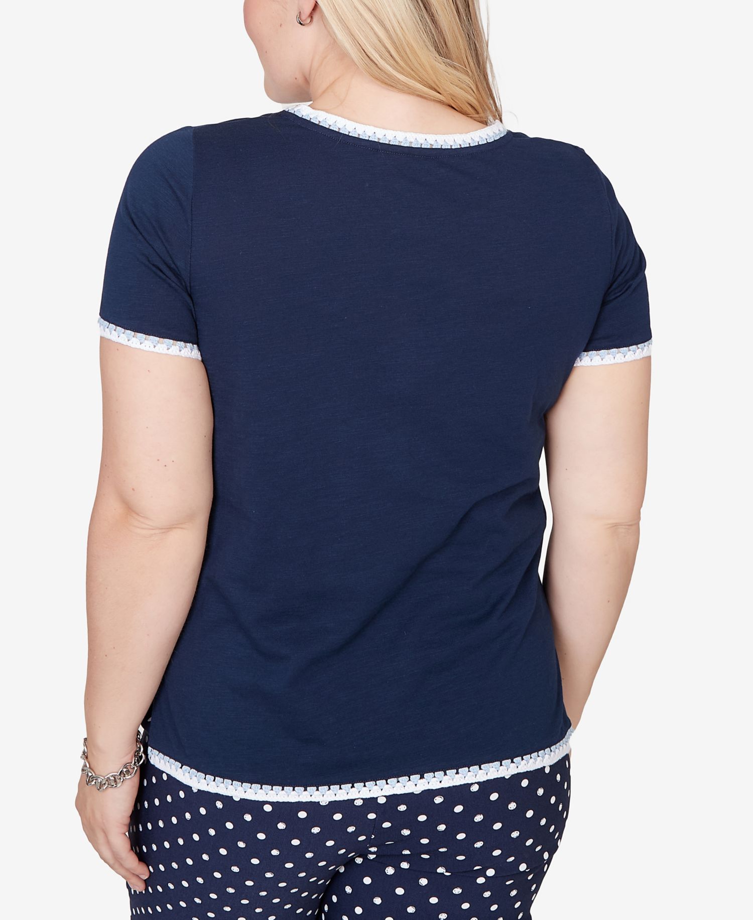 Women's Port Side Mother of Pearl Anchor Graphic Top