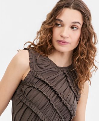 Women's Sleeveless Smocked Tank Top