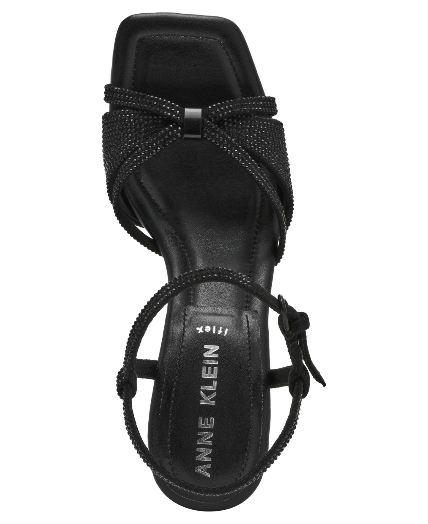 Женские сандалии Anne Klein Jelena-C Embellished Strappy Dress Sandals, цвет: Чёрный — фото 4