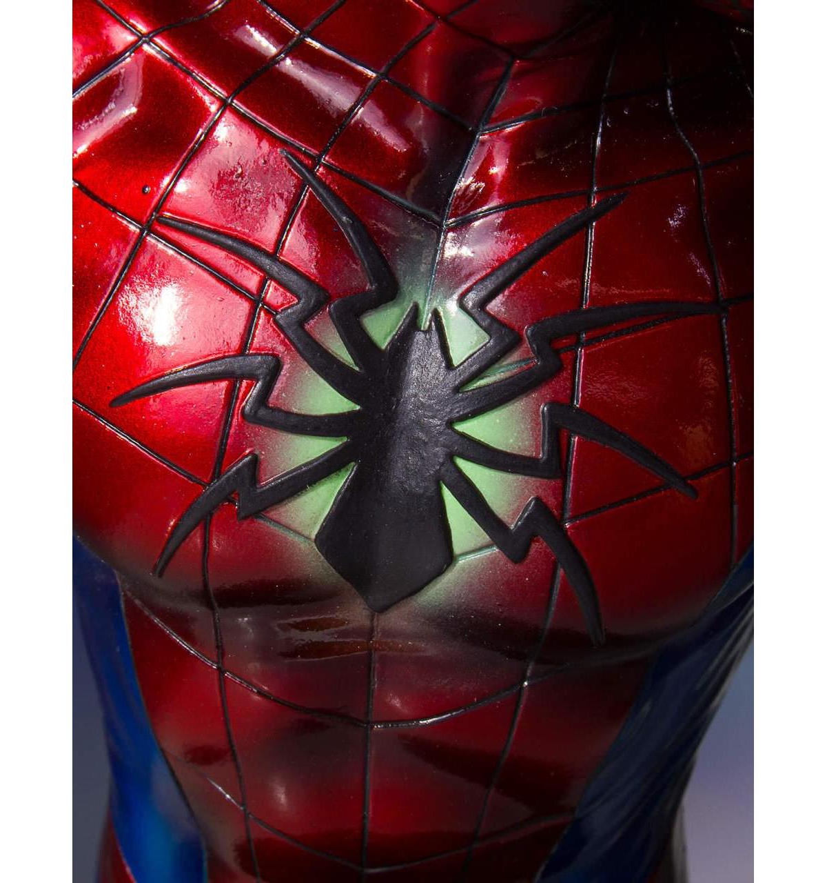 Marvel Spider-Man Collector Statue Bust | Spider-Man Mark Iv Suit Resin Cast Figure | 6-Inch Height