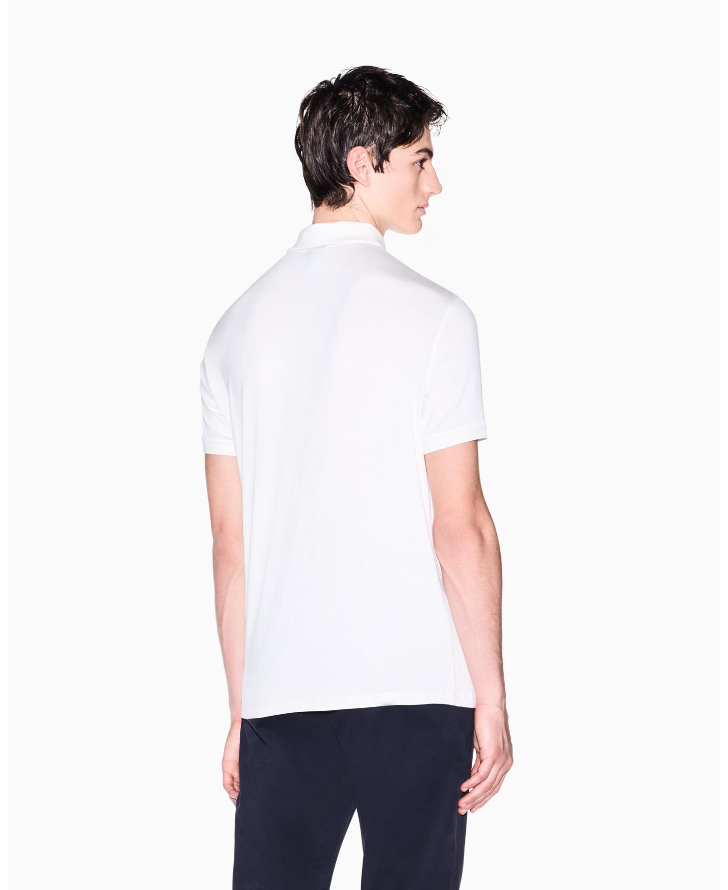 Men's Short Sleeve Zipper Polo Shirt