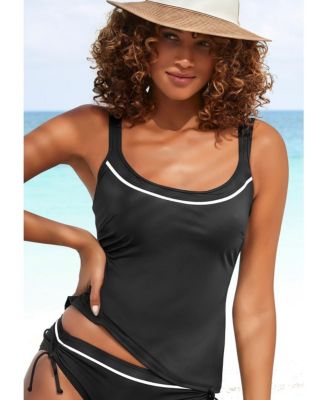 Women's Two-Tone Underwire Tankini Swimsuit Top