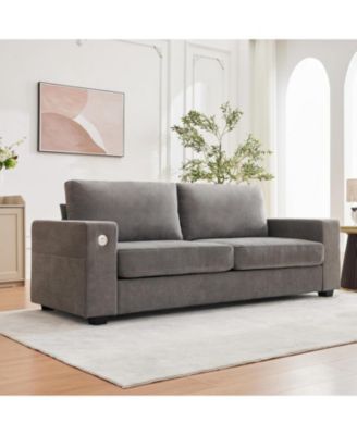 90" Oversized Cloud Couch, 114 Pounds Mid Century Chenille Sofa, No Assembly Required & Deep Seat