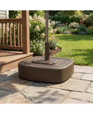 Patio Umbrella Base with Wheels,  for 1.5"/1.9" Umbrella Poles