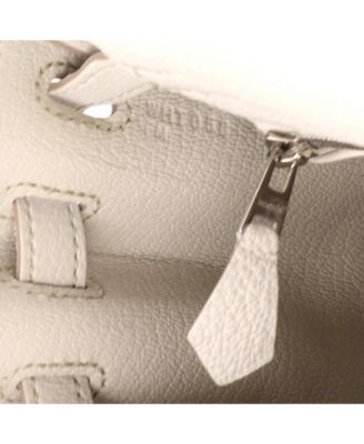 Kelly 25 Handbag Light Togo with Palladium Hardware