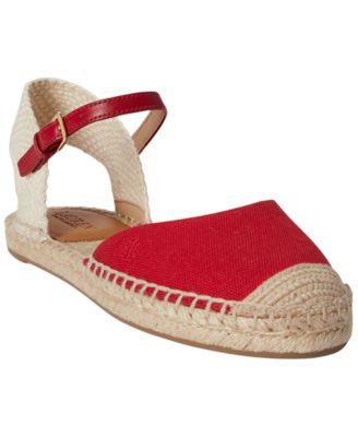 Women's Robby Canvas Espadrille  Ankle Strap Flats