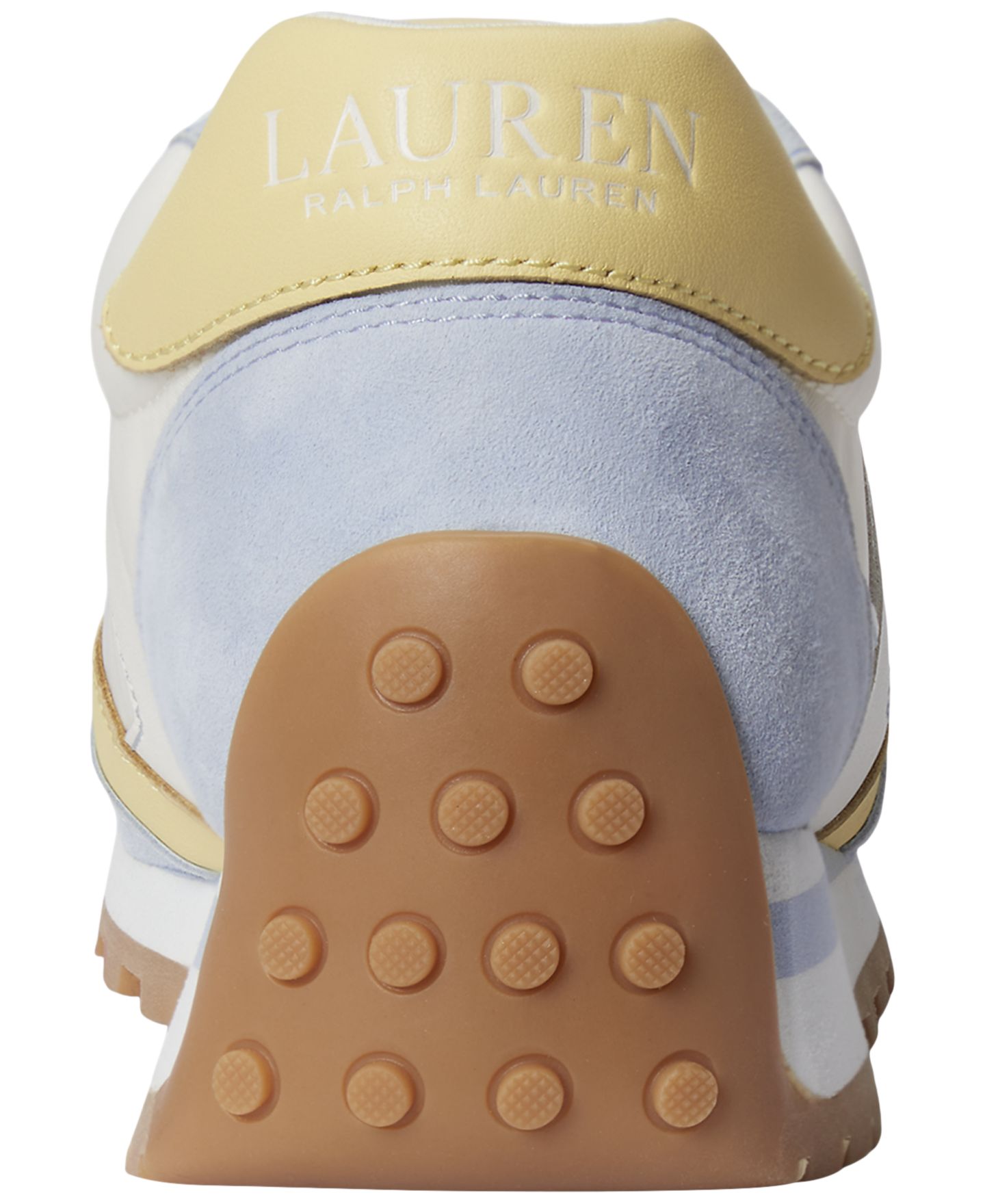 Женские кроссовки Lauren Ralph Lauren Dani Color-Blocked Lace-Up, цвет: Синий / Лимонный сорбет — фото 3