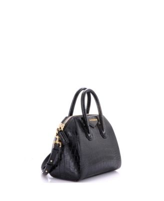 Mini Antigona Bag Embossed Leather