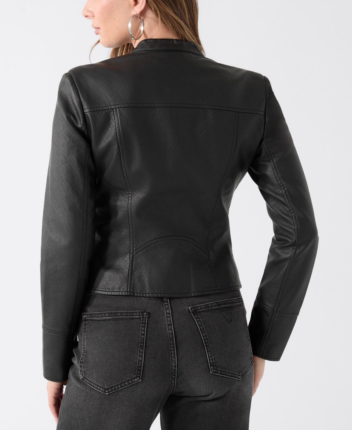 Guess Women's Anita Logo Zip-Front Jacket