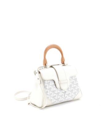 Mini Saigon Top Handle Bag Coated Canvas with Leather