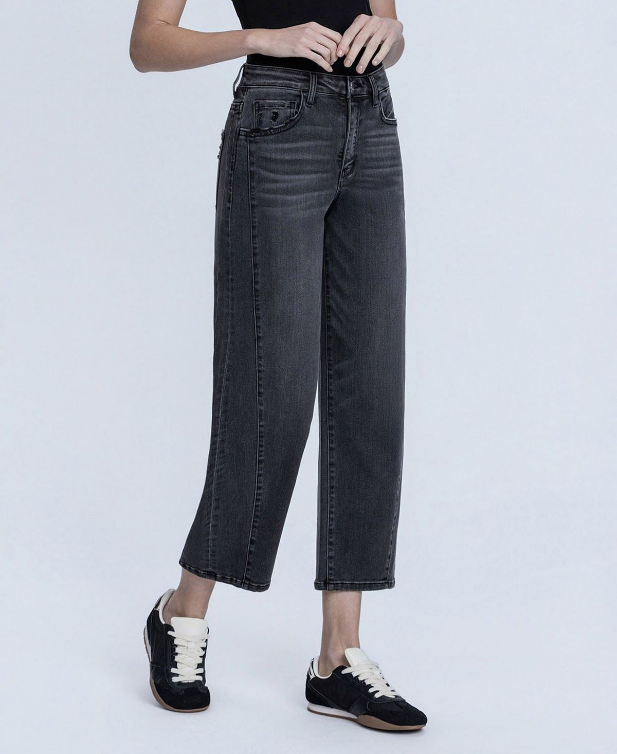 Flying Monkey Women's Super High Rise Mild Barrel Jeans view 4 — MAYCSS fashion products